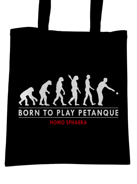 Born to play petanque taška Black