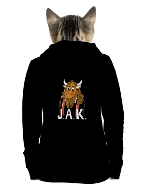 Jak dámska mikina na zips Black