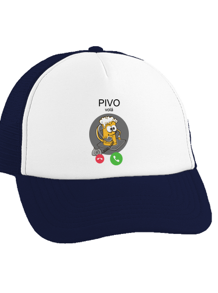 Pívo volá šiltovka truckerka French Navy cap