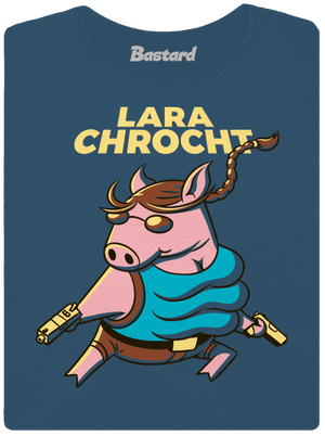 Lara Chrocht dámske tričko prémium Petrol Blue