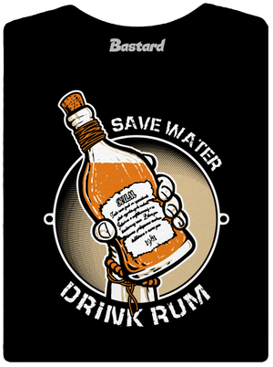 Save water dámske tričko prémium Black