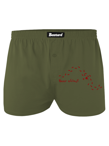 Beer effect! pánske trenky Khaki