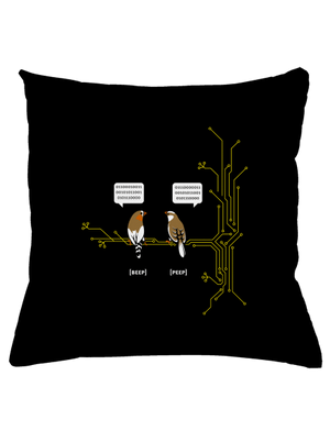 Beep and Peep vankúš Black