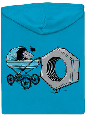 Správna matka dámska mikina na zips Blue Atol