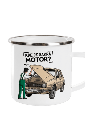 Kde je motor? plecháčik White