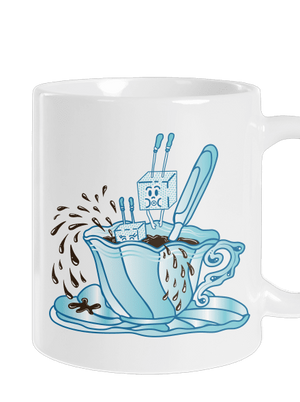 Cukroholik klasický hrnček White