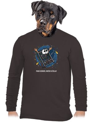 Padá server pánske dlhý rukáv Bear Brown