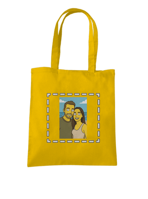 Simpsonovi z vlastnej fotky taška Sunflower