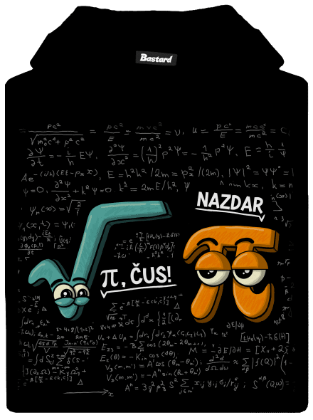 Pí, čus! detská mikina klokanka Black