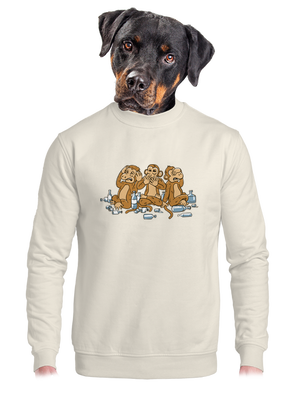 unisex mikina bez kapucne