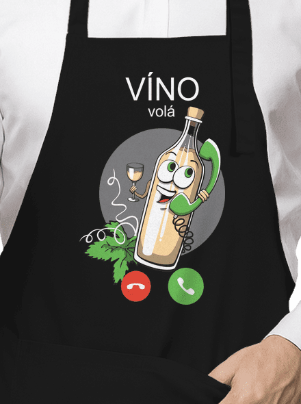 Biele víno volá zástera Black