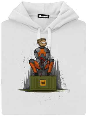 Ape-Life dámska mikina klokanka White