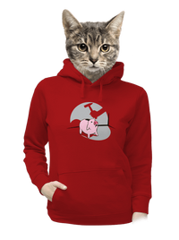 dámska mikina klokanka