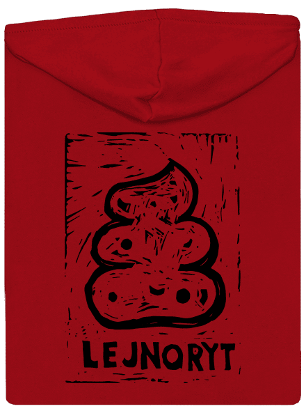 Lejnoryt pánska mikina na zips Red