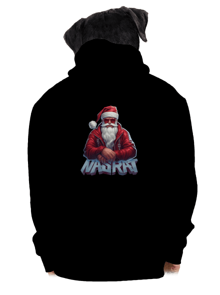 Sranta Klaus pánska mikina na zips Black