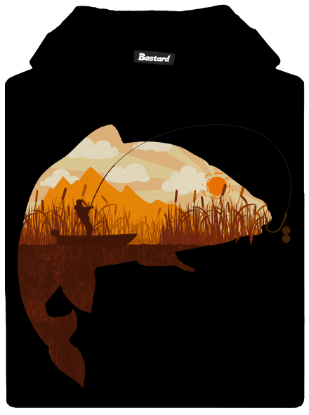 Kapitálny úlovok detská mikina klokanka Black