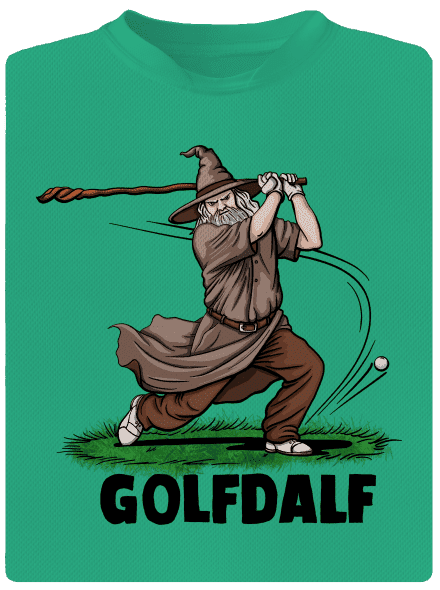 Golfdalf pánske športové tričko Mint Mal