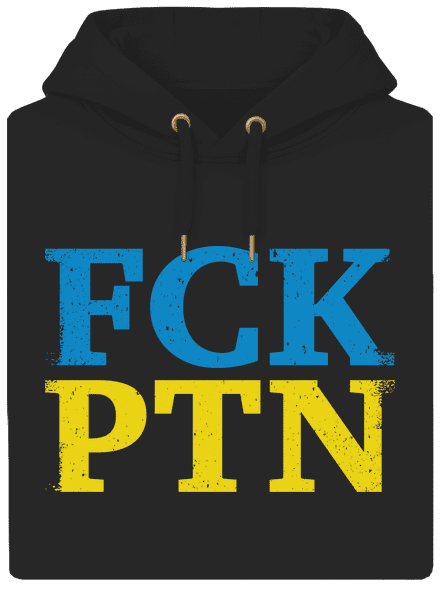 FCK PTN unisex mikina premium Dark Black