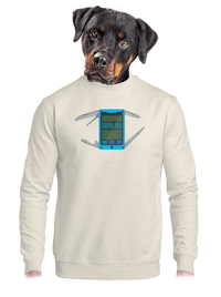 unisex mikina bez kapucne