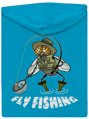 Fly fishing dámska mikina na zips Blue Atol
