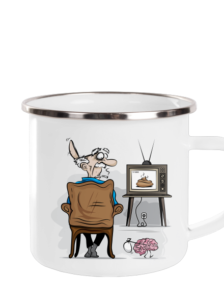 TV News plecháčik White