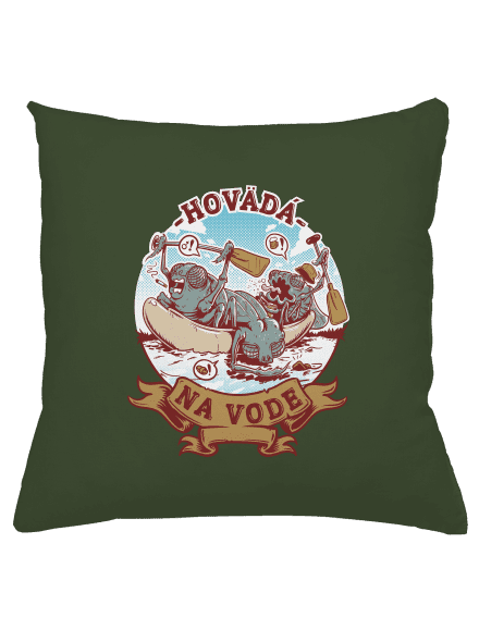 Hovädá na vode vankúš Olive Green
