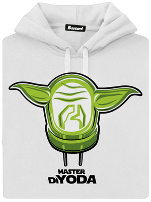 Mistr DiYoda dámska mikina klokanka White