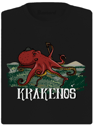 Krakenoš dámske športové tričko Black