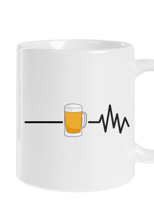 Beer help klasický hrnček White