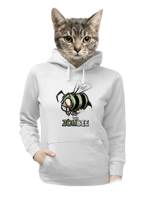 ZomBee dámska mikina klokanka White