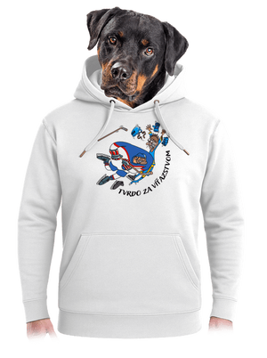 Tvrdo za víťazstvom unisex mikina premium Snowwhite