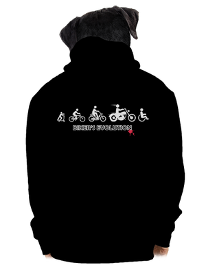 Biker’s Evolution pánska mikina na zips Black