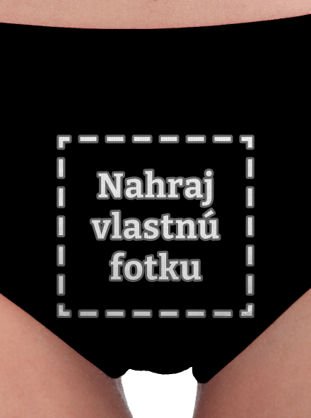 Vlastná potlač dámske nohavičky Black
