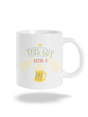 This guy needs a beer klasický hrnček White