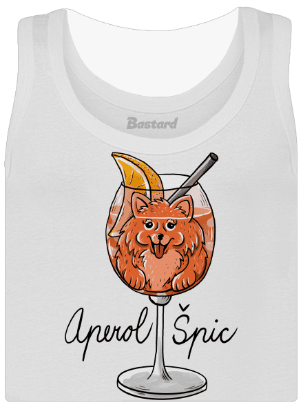 Aperol Špic dámske tielko klasické White