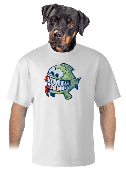 Hladná rybka unisex tričko oversized White