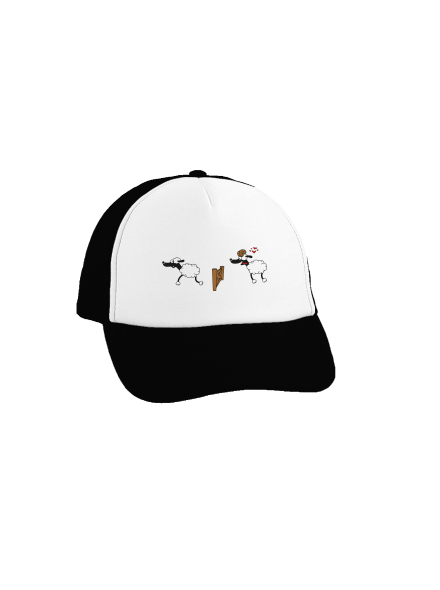 Sheeps in love šiltovka truckerka Black cap