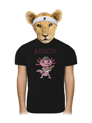 Axolotr detské športové tričko Black