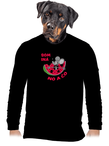 Som iná pánske dlhý rukáv Black
