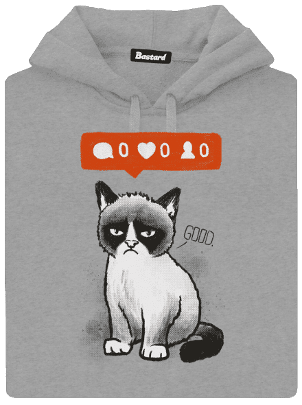 Grumpy pánska mikina klokanka Light Melange