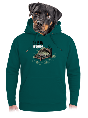 Dnes už nezaberiem unisex mikina premium Emerald Green