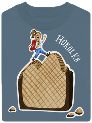 Horalka unisex mikina bez kapucne Nordic Blue