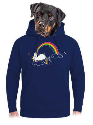 Tajomstvo dúhy unisex mikina premium Navy