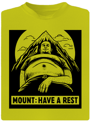 Mount have a rest detské športové tričko Neon Yellow