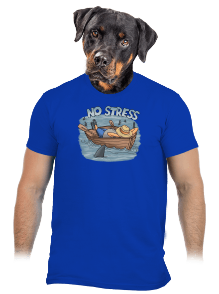 No stress pánske tričko Royal Blue