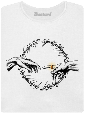 God of ring dámske tričko s lemom White