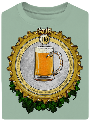 Pivný horoskop: Škorpión unisex tričko oversized Sage