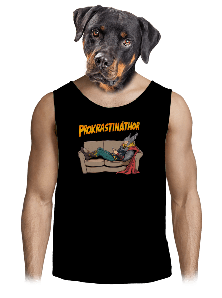 Prokrastináthor pánske tielko Black
