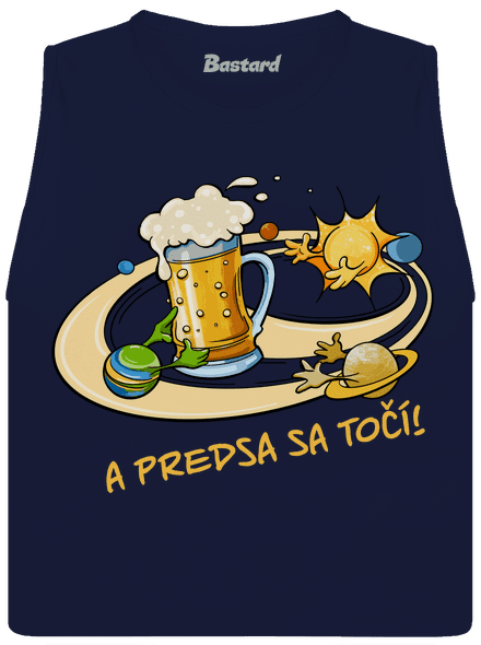 A predsa sa točí! dámske tielko voľné Navy