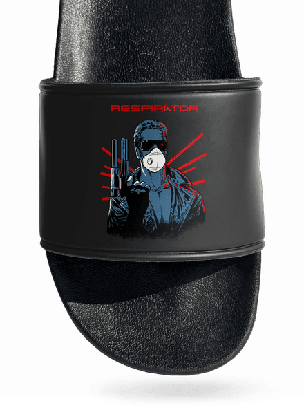 Respirátor šľapky Black